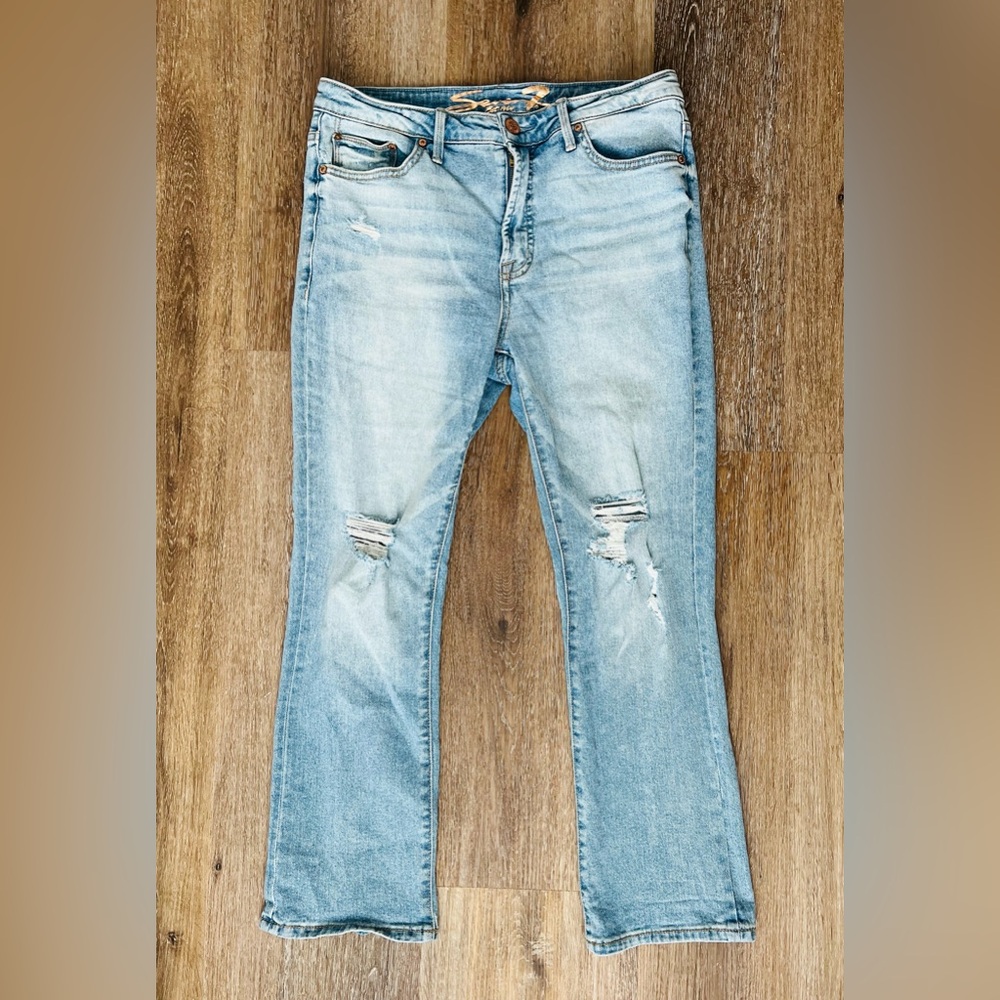 Seven7 Straight Ankle Jeans